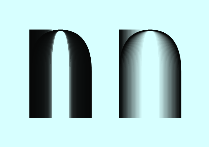 Contrast transformation from 18 to 1 and vice versa.